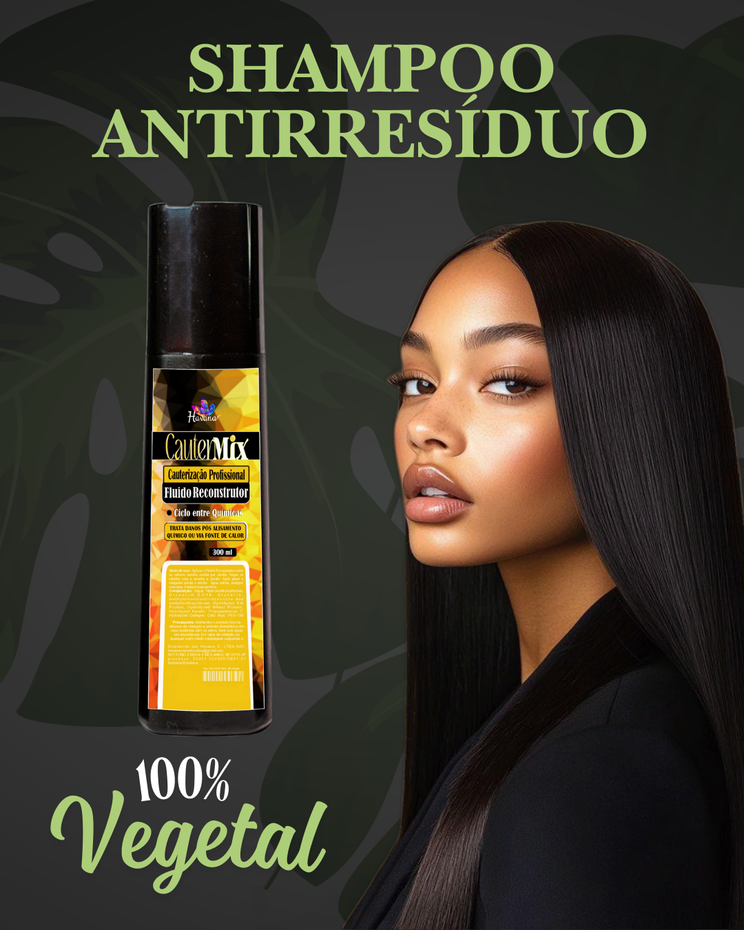 Cautermix – Cauterização Profissional para Todos os Tipos de Cabelo 300ml